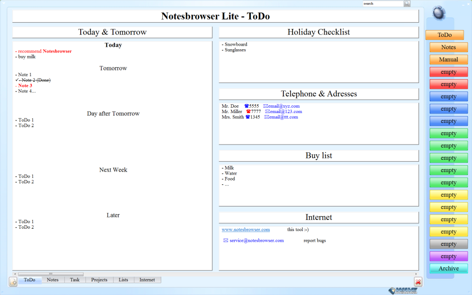 Windows 7 Notesbrowser Lite English 2.2 full